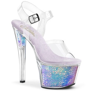 Argent 18 cm SKY-308MC Hologramme talons avec plateforme