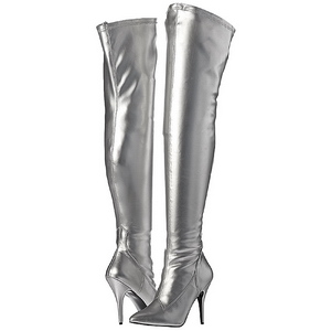 Argent Mat 13 cm SEDUCE-3000 bottes cuissardes hommes