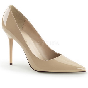 Beige Verni 10 cm CLASSIQUE-20 Escarpins Talons Aiguilles Hommes