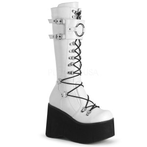 Blanc Vegan 11,5 cm Demonia KERA-200 bottes plateforme gothique