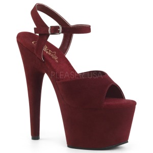 Bordeaux Similicuir 18 cm ADORE-709FS sandales  talons aiguilles