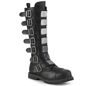 Cuir Vegan RIOT-21MP bottes  cap d acier - bottes de combat demonia