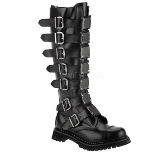 Cuir vritable RIOT-21MP bottes  cap d acier - bottes de combat demonia