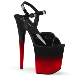 Double Couleur 20 cm FLAMINGO-809BR-H Plateforme Chaussures Talon Haut
