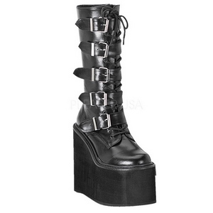 Mat 14 cm SWING-220 plateformes bottes  boucles pour femmes