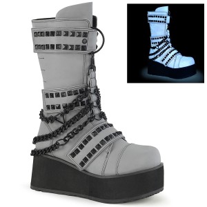 Neon 8,5 cm TRASHVILLE-138 bottes demonia - bottes plateforme unisex
