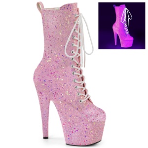 Neon glitter 18 cm Pleaser bottines talons hauts femme