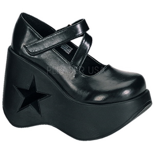 Noir 13,5 cm DYNAMITE-03 chaussures lolita gothique talons compensées
