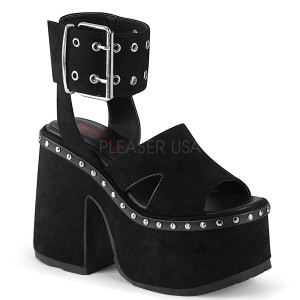 Noir 13 cm Demonia CAMEL-102 sandales plateforme lolita