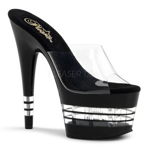 Noir 18 cm Pleaser ADORE-701LN Pantoufles Talons Hauts