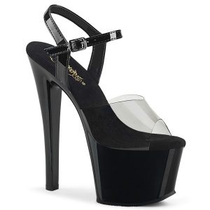 Noir 18 cm Pleaser SKY-308-1 chaussures  talons hauts