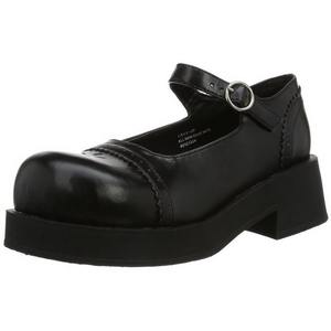 Noir 5 cm CRUX-07 chaussures lolita gothique