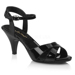 sandale a talon noir 8 cm