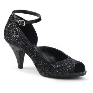 Noir Etincelle 7,5 cm BELLE-381G escarpins pour homme