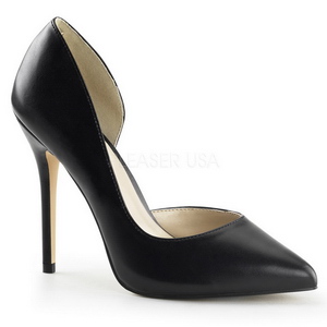 Noir Mat 13 cm AMUSE-22 Chaussures Escarpins Classiques