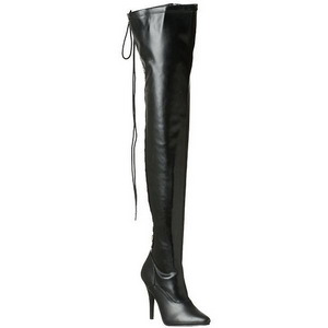 Noir Mat 13 cm SEDUCE-3063 bottes overknee femme