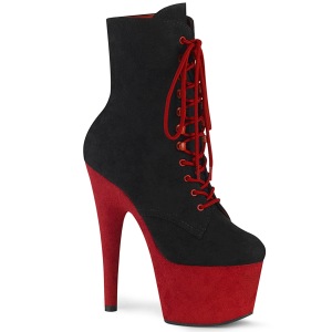 Noir Rouge 18 cm ADORE-1020FSTT exotic bottines de pole dance