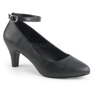 Noir Similicuir 8 cm DIVINE-431W Escarpins Talons Hauts Hommes