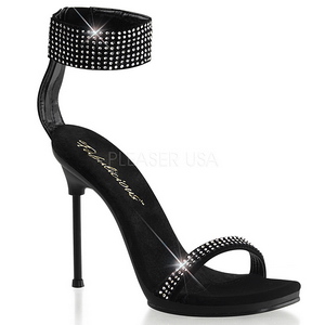 Noir Strass 12 cm CHIC-40 Chaussures Stilettos Hauts Talons