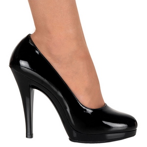 Noir Verni 11,5 cm FLAIR-480 escarpins femme pour homme