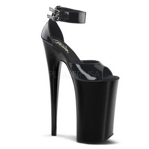 Noir Verni 25,5 cm Pleaser BEYOND-089 Talons Hauts Plateforme