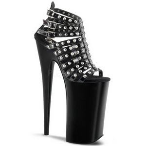 Noir Verni 25,5 cm Pleaser BEYOND-093 Talons Hauts Plateforme