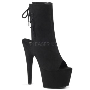 Noir faux suede 18 cm ADORE-1018FS bottines de pole dance