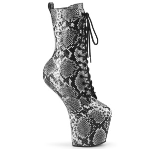 Noir motif serpent 20 cm CRAZE-1040SP pony bottines de pole dance