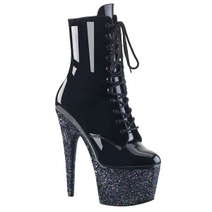 Noir paillettes 18 cm Pleaser ADORE-1020LG bottines de pole dance