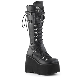 Noirs vegan 11,5 cm DemoniaCult KERA-200 bottes plateforme gothique