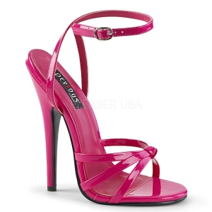Pink 15 cm Devious DOMINA-108 sandales à talons aiguilles