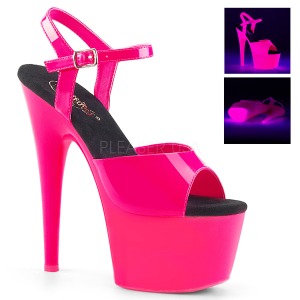 Pink Neon 18 cm ADORE-709UV Talons Hauts Plateforme