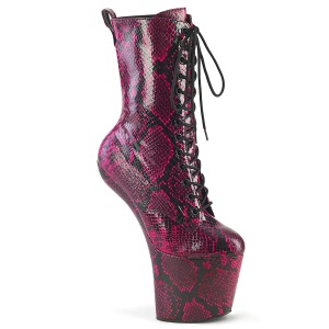Pink motif serpent 20 cm CRAZE-1040SP pony bottines de pole dance