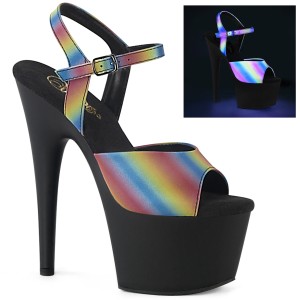 Plateforme arc en ciel 18 cm ADORE-709REFL-02 chaussures de pole dance