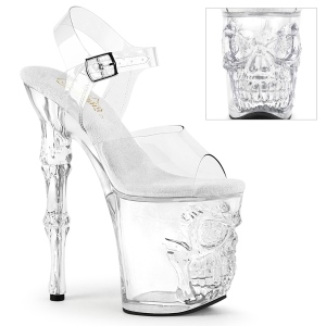 Plateforme crne 20 cm RAPTURE-808 talons hauts femme transparentes