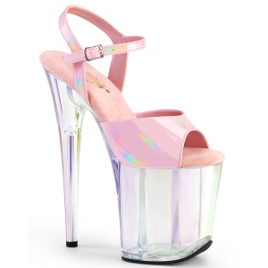 Rose 20 cm FLAMINGO-809HT Hologramme talons avec plateforme