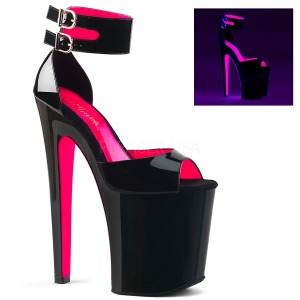 Rose 20 cm XTREME-875TT Neon talons avec plateforme