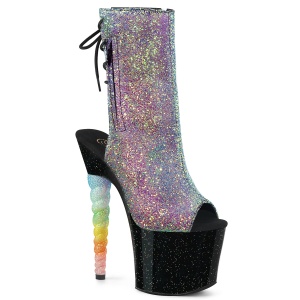 Rose paillettes 18 cm UNICORN-1018G bottines de pole dance