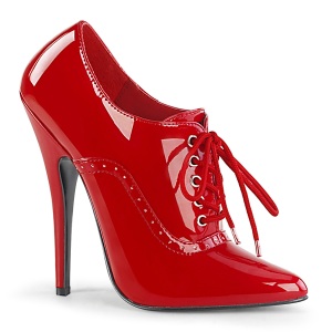 Rouge 15 cm DOMINA-460 chaussures oxford à talon aiguille