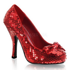 Rouge Paillettes 11,5 cm OZ-06 Chaussures Escarpins de Soire