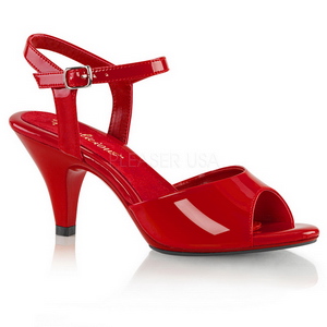 Rouge Verni 8 cm BELLE-309 Sandales Femme a Talon