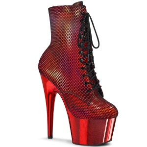 Rouge chrome 18 cm ADORE-1020HFN exotic bottines de pole dance