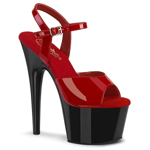 Rouge plateforme 18 cm ADORE-709 talons hauts pleaser