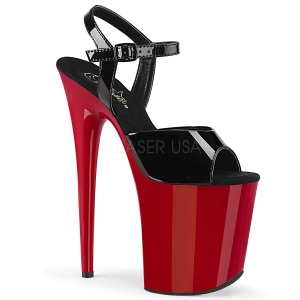 Rouge plateforme 20 cm FLAMINGO-809 talons hauts pleaser