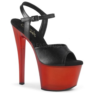 Similicuir 18 cm SKY-309T sandales pleaser plateforme