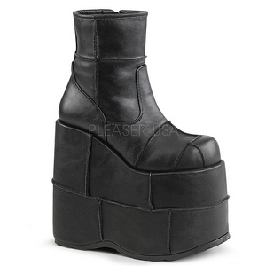 Similicuir 18 cm STACK-201 Bottines Plateforme Gothiques Hommes
