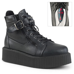 Similicuir V-CREEPER-566 Bottines Creepers Hommes Plateforme