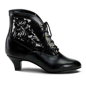 Tissu en dentelle 5 cm DAME-05 Bottines victoriennes  talons vintage noirs