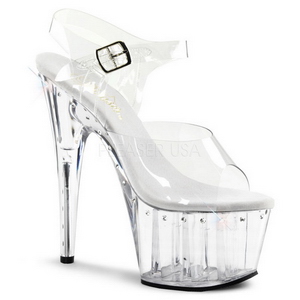 Transparent 18 cm Pleaser ADORE-708LS Talons Aiguilles Plateforme