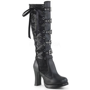 Vegan 10 cm CRYPTO-106 bottes lolita gothique semelles paisses